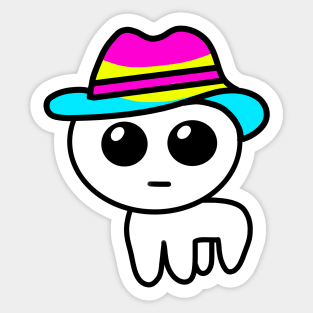 Yippee Cool Hat (Pan) Sticker